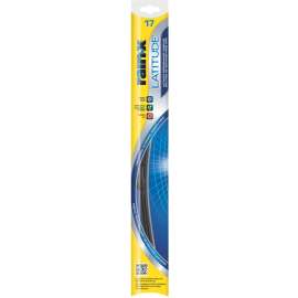 Rain-X Latitude 99817 Wiper Blade, 17 in, Contoured Blade, Synthetic Rubber