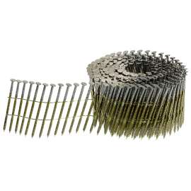 SENCO EL23AGBH Nail, 2-1/4 in L, 304 Stainless Steel, Sencote, Full Round Head, Ring Shank