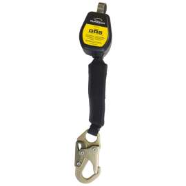GUARDIAN FALL PROTECTION GR6 SRL Series 32000 Self-Retracting Lifeline, 130 to 420 lb, 6 ft L Line, 1-Leg