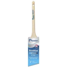 Premier Brooklyn 17281 Paint Brush, Angle Brush, 2 in L Bristle, Polyester Bristle, Sash Handle