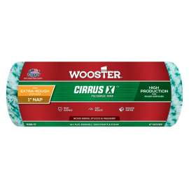 WOOSTER COLORmaxx R186-9 Roller Cover, 1 in Thick Nap, Polyamide Fabric Cover, Green