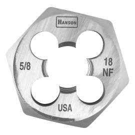 IRWIN 6854 Machine Screw Dies, 5/8-18 Thread, NF, Right Hand Thread, HCS