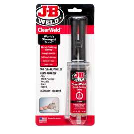 J-B WELD 50114-H Syringe, Clear, Liquid, 14 mL Carded