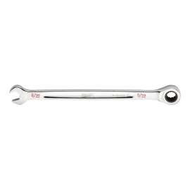 Milwaukee 45-96-9209 Ratcheting Combination Wrench, SAE, 9/32 in Head, 5.57 in L, 12-Point, Steel, Chrome