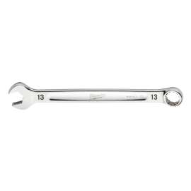 Milwaukee 45-96-9513 Combination Wrench, Metric, 13 mm Head, 7.09 in L, 12-Point, Steel, Chrome
