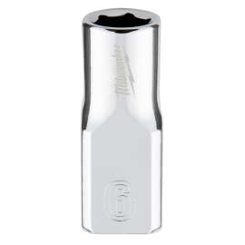 Milwaukee 45-34-9032 Socket, 6 mm Socket, 1/4 in Drive, 6-Point, Chrome Vanadium Steel, Chrome