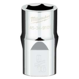 Milwaukee 43-24-9101 Socket Extension, 1/4 in Drive, 1/4 in Output Drive, Male Square Output Drive, 6 in L, Chrome
