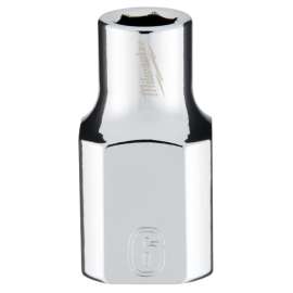 Milwaukee 45-34-9076 Socket, 6 mm Socket, 3/8 in Drive, 6-Point, Chrome Vanadium Steel, Chrome