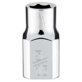 Milwaukee 45-34-9061 Socket, 5/16 in Socket, 3/8 in Drive, 6-Point, Chrome Vanadium Steel, Chrome