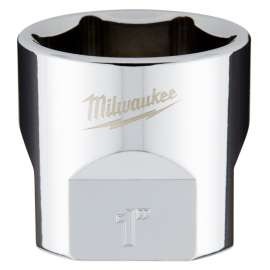Milwaukee 45-34-9072 Socket, 1 in Socket, 3/8 in Drive, 6-Point, Chrome Vanadium Steel, Chrome