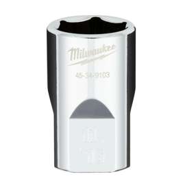 Milwaukee 45-34-9103 Socket, 11/16 in Socket, 1/2 in Drive, 6-Point, Chrome Vanadium Steel, Chrome
