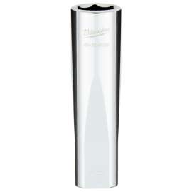 Milwaukee 45-34-9139 Socket, 15 mm Socket, 1/2 in Drive, 6-Point, Chrome Vanadium Steel, Chrome