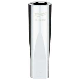 Milwaukee 45-34-9141 Socket, 17 mm Socket, 1/2 in Drive, 6-Point, Chrome Vanadium Steel, Chrome