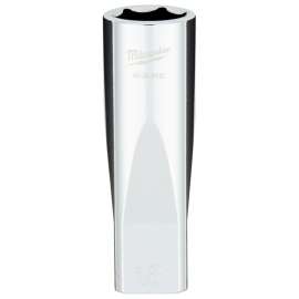 Milwaukee 45-34-9142 Socket, 18 mm Socket, 1/2 in Drive, 6-Point, Chrome Vanadium Steel, Chrome