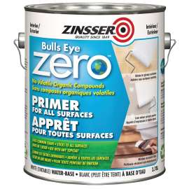 ZINSSER Bulls Eye 254282 Primer, Liquid, White, 3.78 L, Can