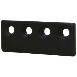 National Hardware N700-106 Connecting Adapter, 3-1/8 in, Steel, Matte Black