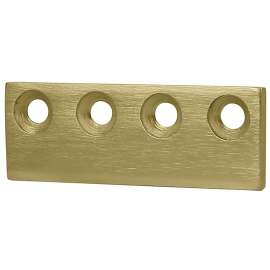 National Hardware N700-107 Connecting Adapter, 3-1/8 in, Steel, Brushed Gold