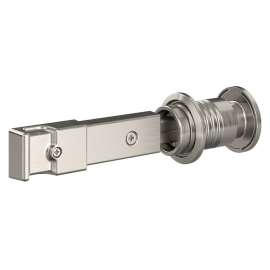 National Hardware N700-151 Barn Door Lock, Privacy Lock, Steel/Zinc, Satin Nickel, 1-3/8 to 1 3/4 in Thick Door