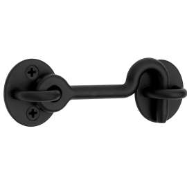 National Hardware N700-153 Privacy Hook, 4 in, Steel, Matte Black