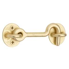 National Hardware N700-154 Privacy Hook, 4 in, Steel, Brushed Gold
