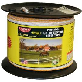 Parmak Baygard 895 Equi-Tape, Heavy-Duty, Fiberglass, White, PVC-Coated
