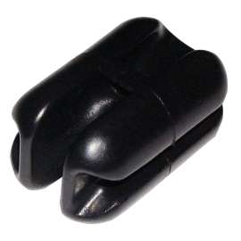 Parmak 522 Heavy-Duty Corner Insulator, Poly, Black, Wire Mounting