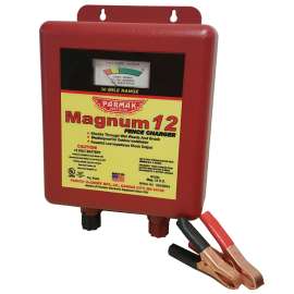 Parmak MAG12UO Electric Fence Charger, 1.1 to 3 J Output Energy, 12 V Battery