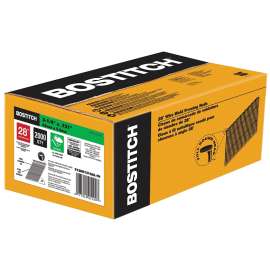 Bostitch S Series Series S12DR131GAL-FH Framing Nail, 3-1/4 in L, Hot Dipped Galvanized, Full Round Head, Ring Shank