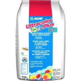 MAPEI Ultracolor Plus FA 6BU001905 All-in-One Grout, Powder, Characteristic, Pearl Gray, 10 lb Bag