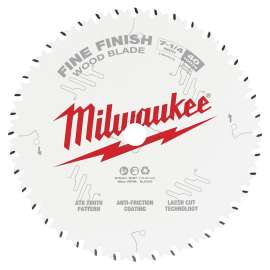 Milwaukee 48-41-0726 Circular Saw Blade, 7-1/4 in Dia, 5/8 in Arbor, 40-Teeth, Cobalt/Tungsten Carbide Cutting Edge