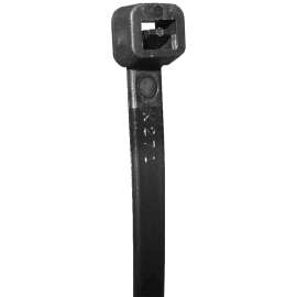 Tradeselect CTS145WP100 Cable Tie, 3.78 in Max Bundle Dia, Nylon, Black