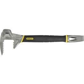 STANLEY 55-119 Utility Bar, 15 in L, Beveled Tip, 1 in Chisel Blade Width Tip, Steel, 1 in Dia, 5 in W
