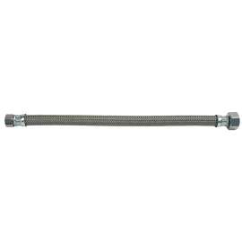BrassCraft PSB830 Faucet Connector, 3/8 in Inlet, Compression Inlet, 1/2 in Outlet, FIP Outlet, Polymer Tubing, 12 in L