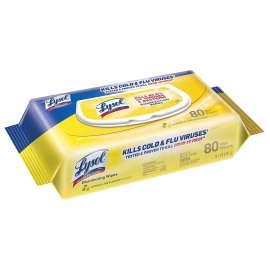 Lysol 99716 Disinfecting Wipes, 8-1/2 in L, 6-3/4 in W, Lemon Like