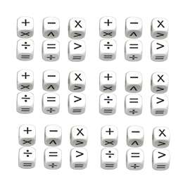 Math Operators Dice, 6 Per Pack, 6 Packs