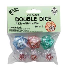 Double Dice Set, 6/pkg