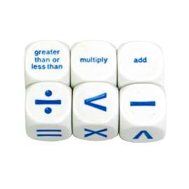 Math Operation Dice Set, 6/pkg