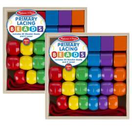 Primary Lacing Beads, 2 Sets