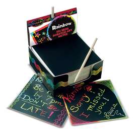Scratch Art Box of Rainbow Mini Notes