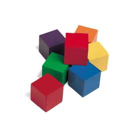 Learning Resources 1" Wooden Color Cube, Set of 102 blocks