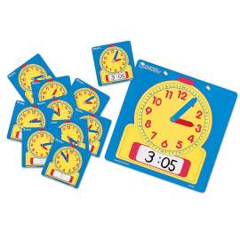 Write & Wipe Student Clock Set, 10/pkg