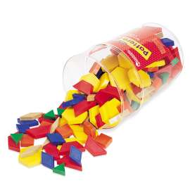 Plastic Pattern Blocks: 1 cm, 250/pkg