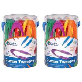 Jumbo Tweezers, 12 Per Pack, 2 Packs