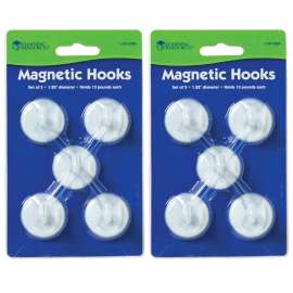 (2 PK) MAGNETIC HOOKS 5 PER SET