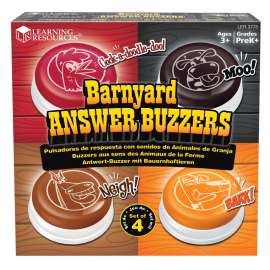Barnyard Answer Buzzers, 4/pkg