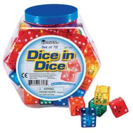 Dice in Dice Bucket, 72/pkg