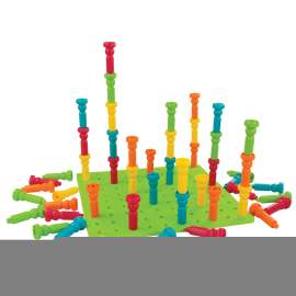 Deluxe Tall-Stacker Pegs & Pegboard Set