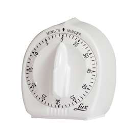 Classic Spring Wound Timer, White, Pack of 2