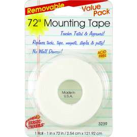 Magic Mounts Removable Mounting Tape 1? X 72? Roll