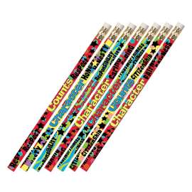 Character Matters Motivational/Fun Pencils, 12/pkg